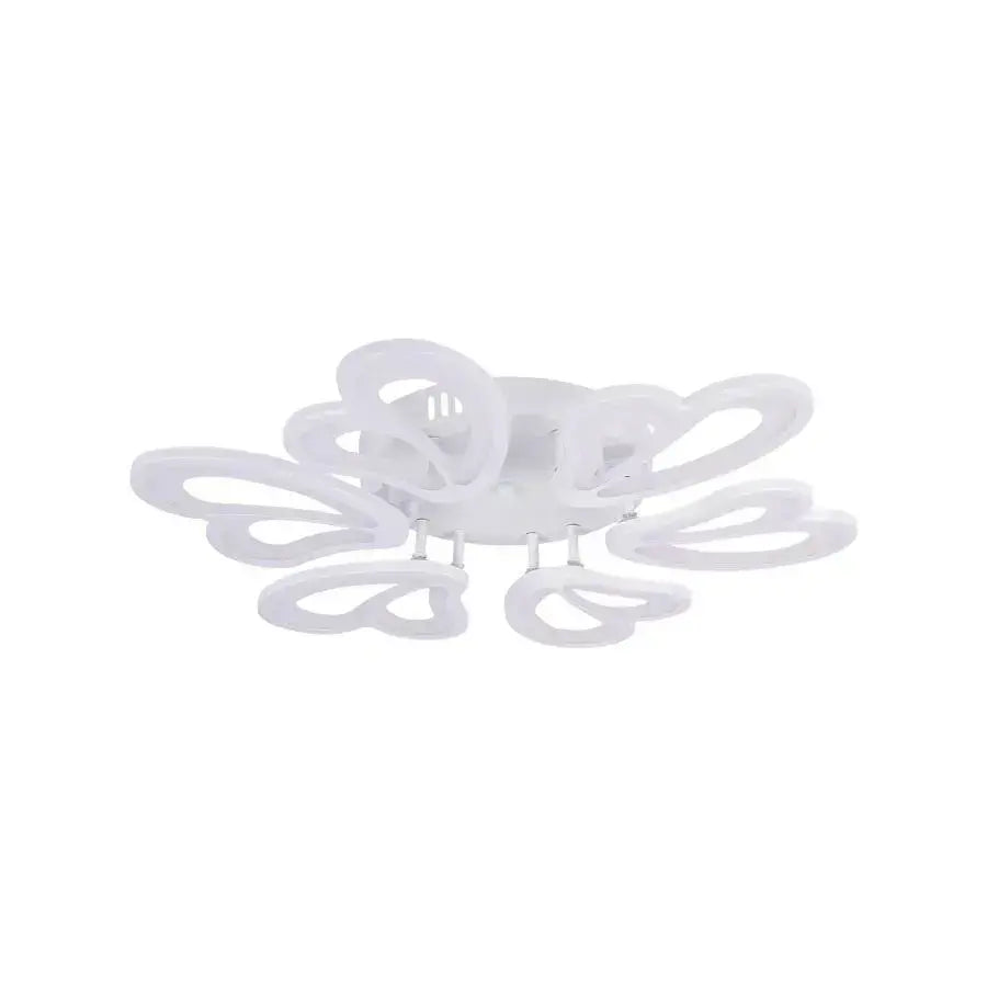 Lampadario a LED con telecomando BLOSSOM 78W, 6 Petali, Diametro 60cm, Luce Fredda/Calda/Neutra, Dimmerabile, Lampadario a LED Bianco con telecomando Titolo predefinito Alessandro Design