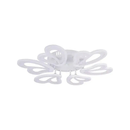 Lampadario a LED con telecomando BLOSSOM 78W, 6 Petali, Diametro 60cm, Luce Fredda/Calda/Neutra, Dimmerabile, Lampadario a LED Bianco con telecomando Titolo predefinito Alessandro Design