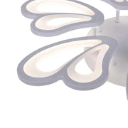 Lampadario a LED con telecomando BLOSSOM 78W, 6 Petali, Diametro 60cm, Luce Fredda/Calda/Neutra, Dimmerabile, Lampadario a LED Bianco con telecomando Titolo predefinito Alessandro Design