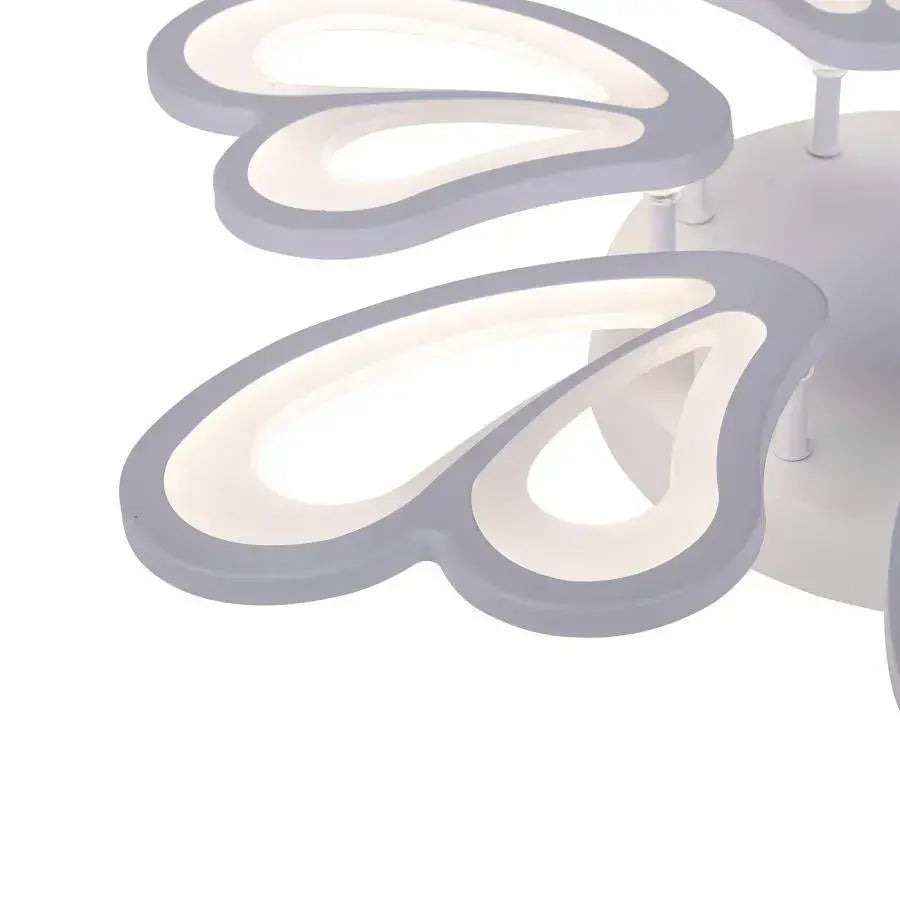Lampadario a LED con telecomando BLOSSOM 78W, 6 Petali, Diametro 60cm, Luce Fredda/Calda/Neutra, Dimmerabile, Lampadario a LED Bianco con telecomando Titolo predefinito Alessandro Design