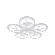 Lampadario a LED con telecomando e cristallo DAISY 78W, 6 Elementi, Luce Fredda/Calda/Neutra, Dimmerabile, Lampadario a LED Bianco con telecomando Titolo predefinito Alessandro Design