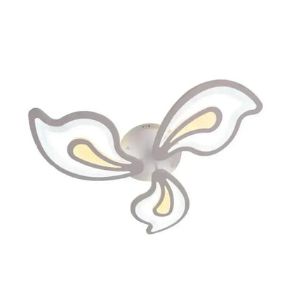 Lampadario a LED con telecomando GLORIOSA 40W, 3 Petali, Luce Fredda/Calda/Neutra, Dimmerabile, Lampadario a LED Bianco con telecomando Titolo predefinito Alessandro Design