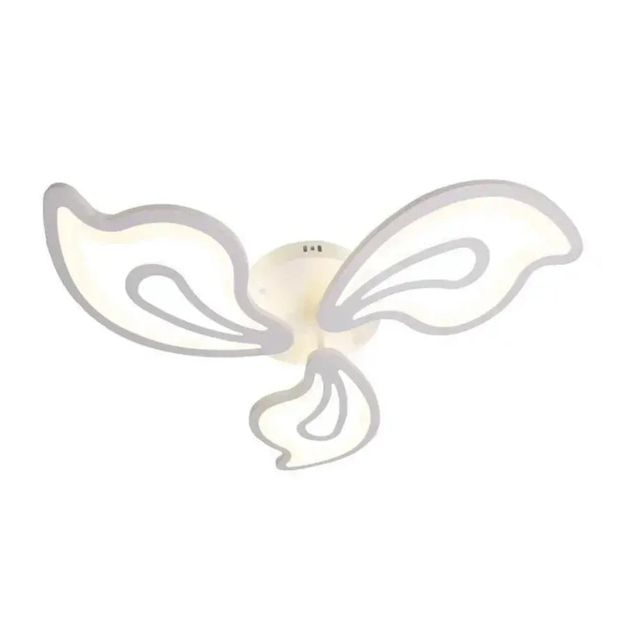 Lampadario a LED con telecomando GLORIOSA 40W, 3 Petali, Luce Fredda/Calda/Neutra, Dimmerabile, Lampadario a LED Bianco con telecomando Titolo predefinito Alessandro Design