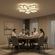 Lampadario a LED con telecomando TULIP 81W, 5 Petali, Luce Fredda/Calda/Neutra, Dimmerabile, Lampadario a LED Bianco con telecomando Titolo predefinito Alessandro Design