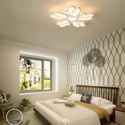Lampadario a LED con telecomando TULIP 81W, 5 Petali, Luce Fredda/Calda/Neutra, Dimmerabile, Lampadario a LED Bianco con telecomando Titolo predefinito Alessandro Design
