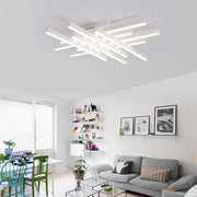 Lampadario a LED con telecomando MORA 160W, 8 Elementi, Lineare, Luce Fredda/Calda/Neutra, Dimmerabile, Lampadario a LED Bianco con telecomando Titolo predefinito Alessandro Design