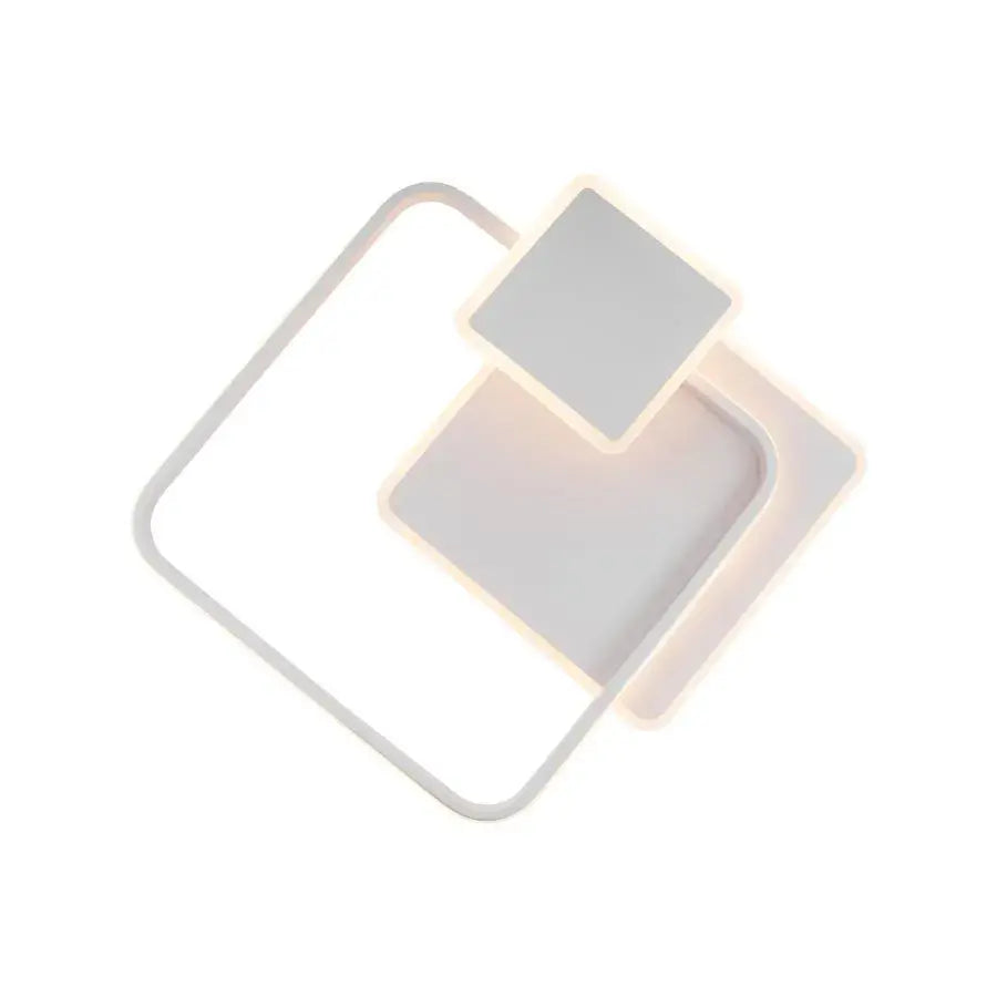 Lampadario a LED con telecomando ANEMONA 75W, 3 Quadrati, Luce Fredda/Calda/Neutra, Dimmerabile, Lampadario a LED Bianco con telecomando Titolo predefinito Alessandro Design