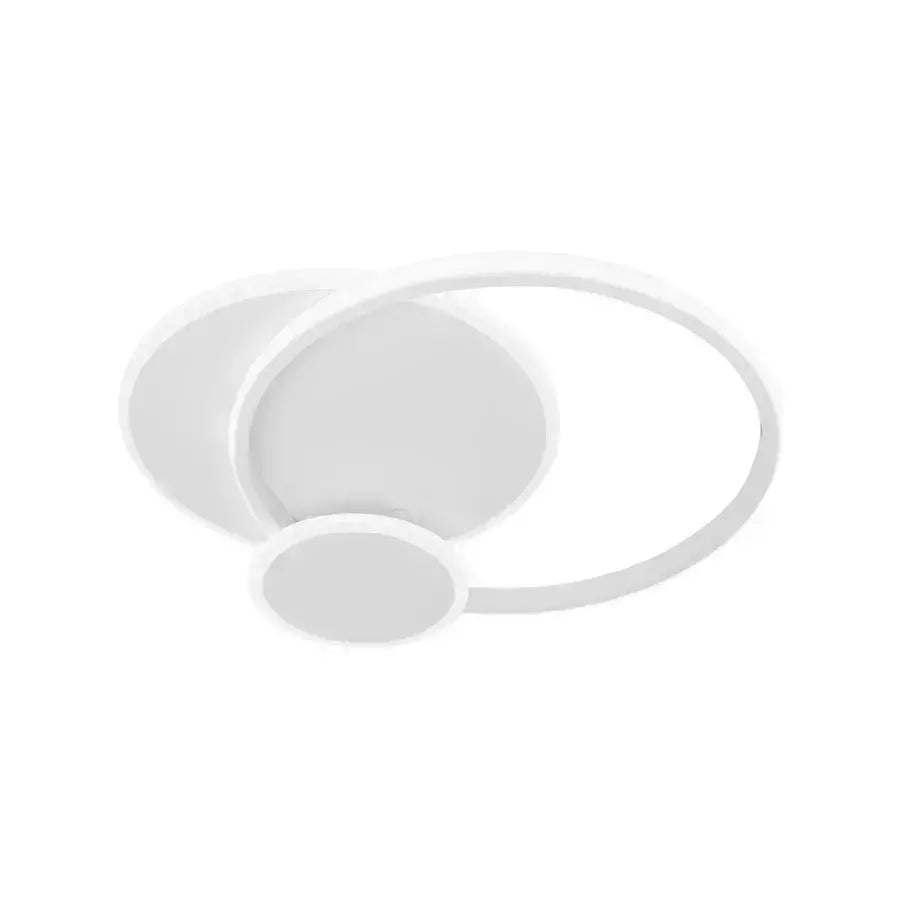 Lampadario a LED con telecomando SILVIAN, 58W, 3 Cerchi, Luce Fredda/Calda/Neutra, Dimmerabile, Lampadario a LED Bianco con telecomando Titolo predefinito Alessandro Design