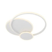 Lampadario a LED con telecomando SILVIAN, 58W, 3 Cerchi, Luce Fredda/Calda/Neutra, Dimmerabile, Lampadario a LED Bianco con telecomando Titolo predefinito Alessandro Design