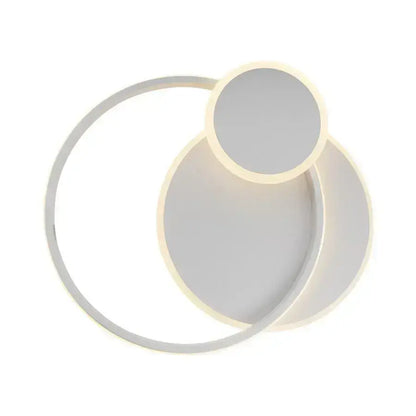 Lampadario a LED con telecomando SILVIAN, 58W, 3 Cerchi, Luce Fredda/Calda/Neutra, Dimmerabile, Lampadario a LED Bianco con telecomando Titolo predefinito Alessandro Design
