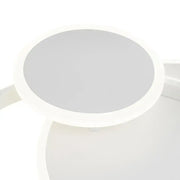 Lampadario a LED con telecomando SILVIAN, 58W, 3 Cerchi, Luce Fredda/Calda/Neutra, Dimmerabile, Lampadario a LED Bianco con telecomando Titolo predefinito Alessandro Design