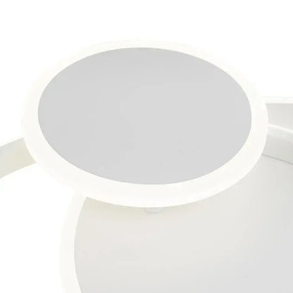 Lampadario a LED con telecomando SILVIAN, 58W, 3 Cerchi, Luce Fredda/Calda/Neutra, Dimmerabile, Lampadario a LED Bianco con telecomando Titolo predefinito Alessandro Design