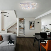 Lampadario a LED con telecomando FELIX 119W, 5 Quadrati, Luce Fredda/Calda/Neutra, Dimmerabile, Lampadario a LED Bianco con telecomando Titolo predefinito Alessandro Design
