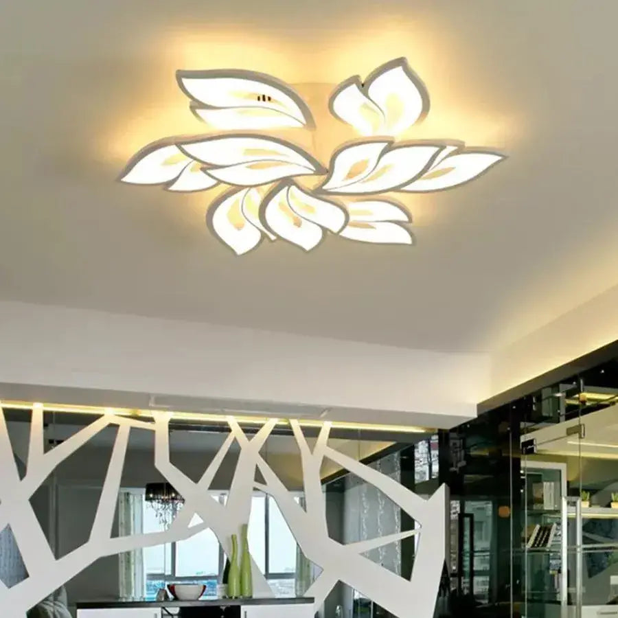 Lampadario a LED con telecomando LILY 101W, 9 Elementi, Luce Fredda/Calda/Neutra, Dimmerabile, Lampadario a LED Bianco con telecomando Titolo predefinito Alessandro Design