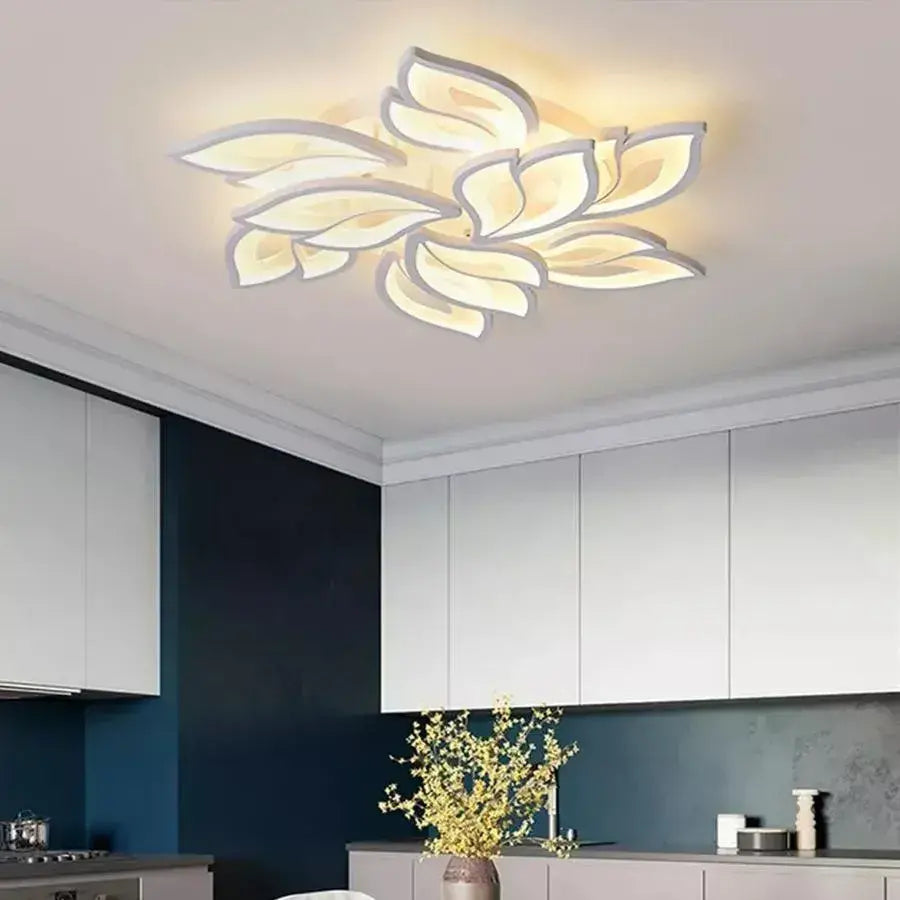 Lampadario a LED con telecomando LILY 101W, 9 Elementi, Luce Fredda/Calda/Neutra, Dimmerabile, Lampadario a LED Bianco con telecomando Titolo predefinito Alessandro Design