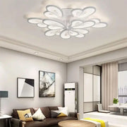 Lampadario a LED con telecomando BLOSSOM 49W, 9 Petali, Luce Fredda/Calda/Neutra, Dimmerabile, Lampadario a LED Bianco con telecomando Titolo predefinito Alessandro Design