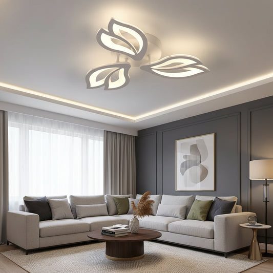 Lustra LED cu telecomanda LILY 40W, 3 Elemente, lumina Rece/Calda/Neutra, Dimabila, Alb Lustre LED cu Telecomanda Default Title Alessandro Design