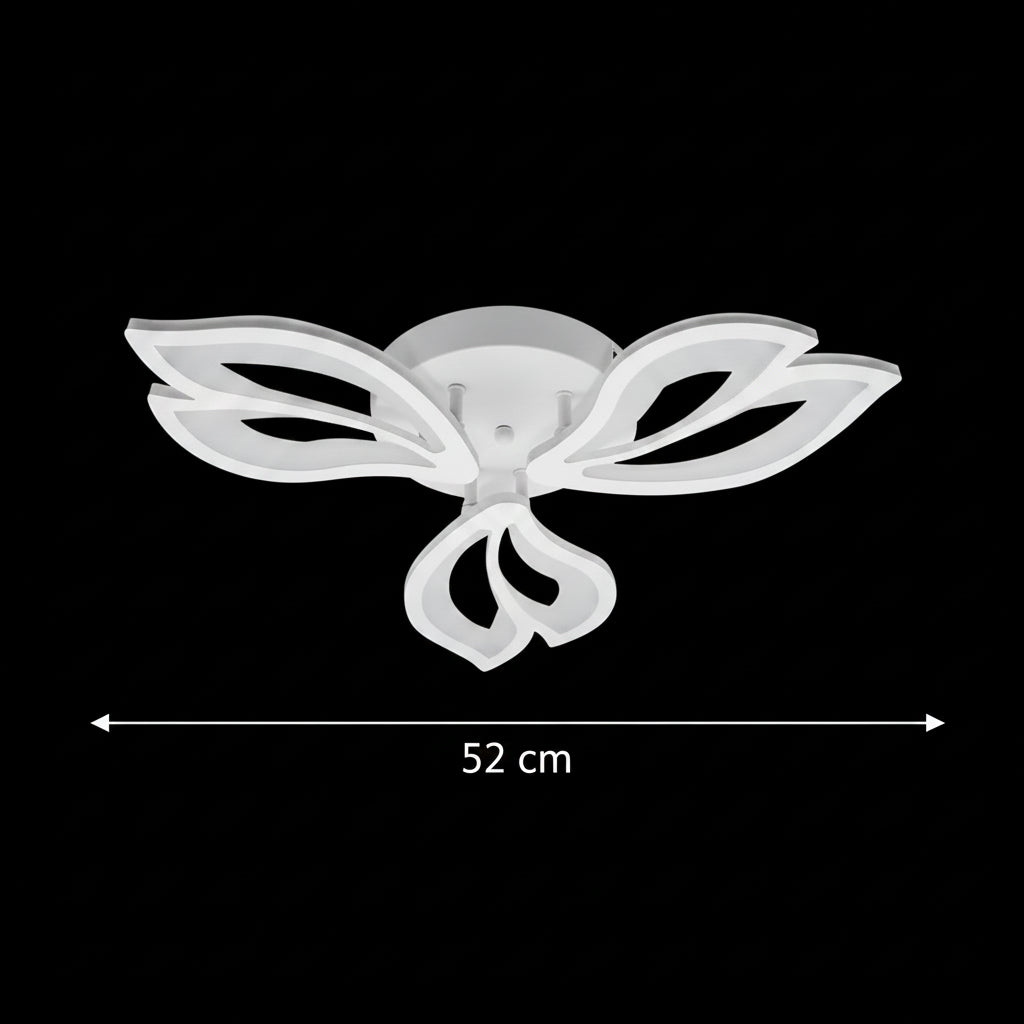 Lampadario a LED con telecomando LILY 40W, 3 Elementi, Luce Fredda/Calda/Neutra, Dimmerabile, Lampadario a LED Bianco con telecomando Titolo predefinito Alessandro Design