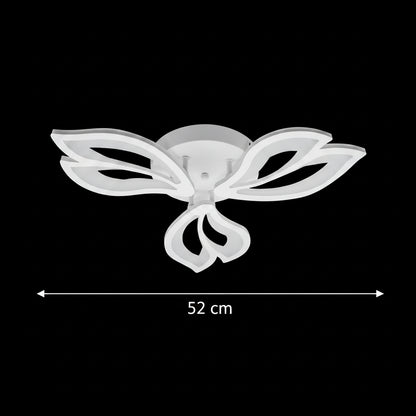 Lampadario a LED con telecomando LILY 40W, 3 Elementi, Luce Fredda/Calda/Neutra, Dimmerabile, Lampadario a LED Bianco con telecomando Titolo predefinito Alessandro Design