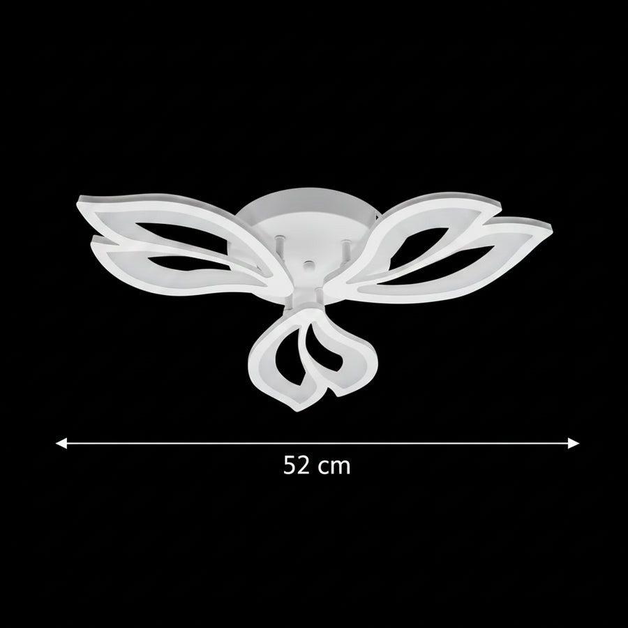 Lampadario a LED con telecomando LILY 40W, 3 Elementi, Luce Fredda/Calda/Neutra, Dimmerabile, Lampadario a LED Bianco con telecomando Titolo predefinito Alessandro Design