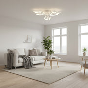 Lampadario a LED con telecomando LILY 40W, 3 Elementi, Luce Fredda/Calda/Neutra, Dimmerabile, Lampadario a LED Bianco con telecomando Titolo predefinito Alessandro Design