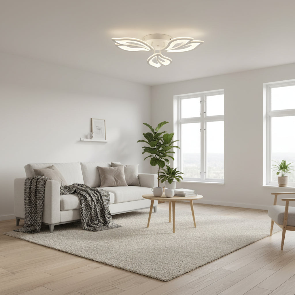 Lampadario a LED con telecomando LILY 40W, 3 Elementi, Luce Fredda/Calda/Neutra, Dimmerabile, Lampadario a LED Bianco con telecomando Titolo predefinito Alessandro Design