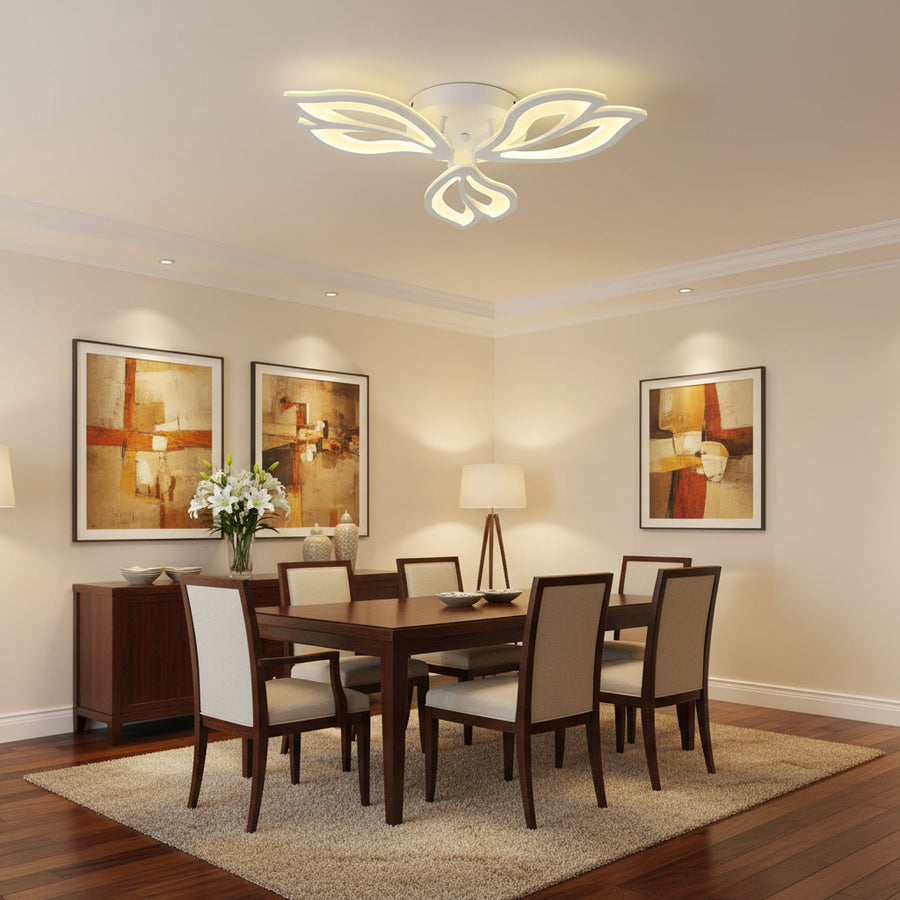 Lampadario a LED con telecomando LILY 40W, 3 Elementi, Luce Fredda/Calda/Neutra, Dimmerabile, Lampadario a LED Bianco con telecomando Titolo predefinito Alessandro Design