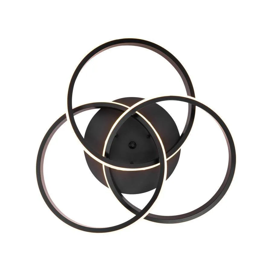 Lampadario LED con telecomando VECTOR VORTEX 96W, 3 Elementi, Luce Fredda/Calda/Neutra, Dimmerabile, Nero Lampadari LED con Telecomando Titolo predefinito Alessandro Design