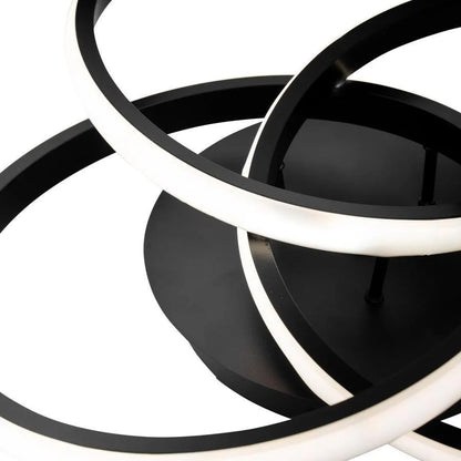 Lampadario LED con telecomando VECTOR VORTEX 96W, 3 Elementi, Luce Fredda/Calda/Neutra, Dimmerabile, Nero Lampadari LED con Telecomando Titolo predefinito Alessandro Design