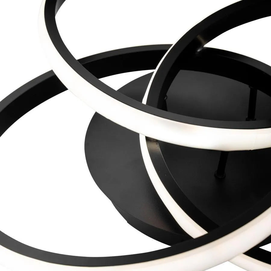 Lampadario LED con telecomando VECTOR VORTEX 96W, 3 Elementi, Luce Fredda/Calda/Neutra, Dimmerabile, Nero Lampadari LED con Telecomando Titolo predefinito Alessandro Design