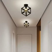 Lampadario a forma di cubo - STRUKTUR Mono, 1x E27, Nero, Lampadari industriali in metallo Titolo predefinito Alessandro Design