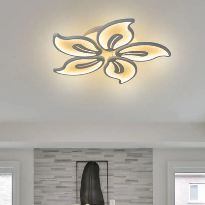 Lampadario a LED con telecomando JASMINE 66W, 5 Petali, Luce Fredda/Calda/Neutra, Dimmerabile, Lampadario a LED con telecomando Bianco Titolo predefinito Alessandro Design