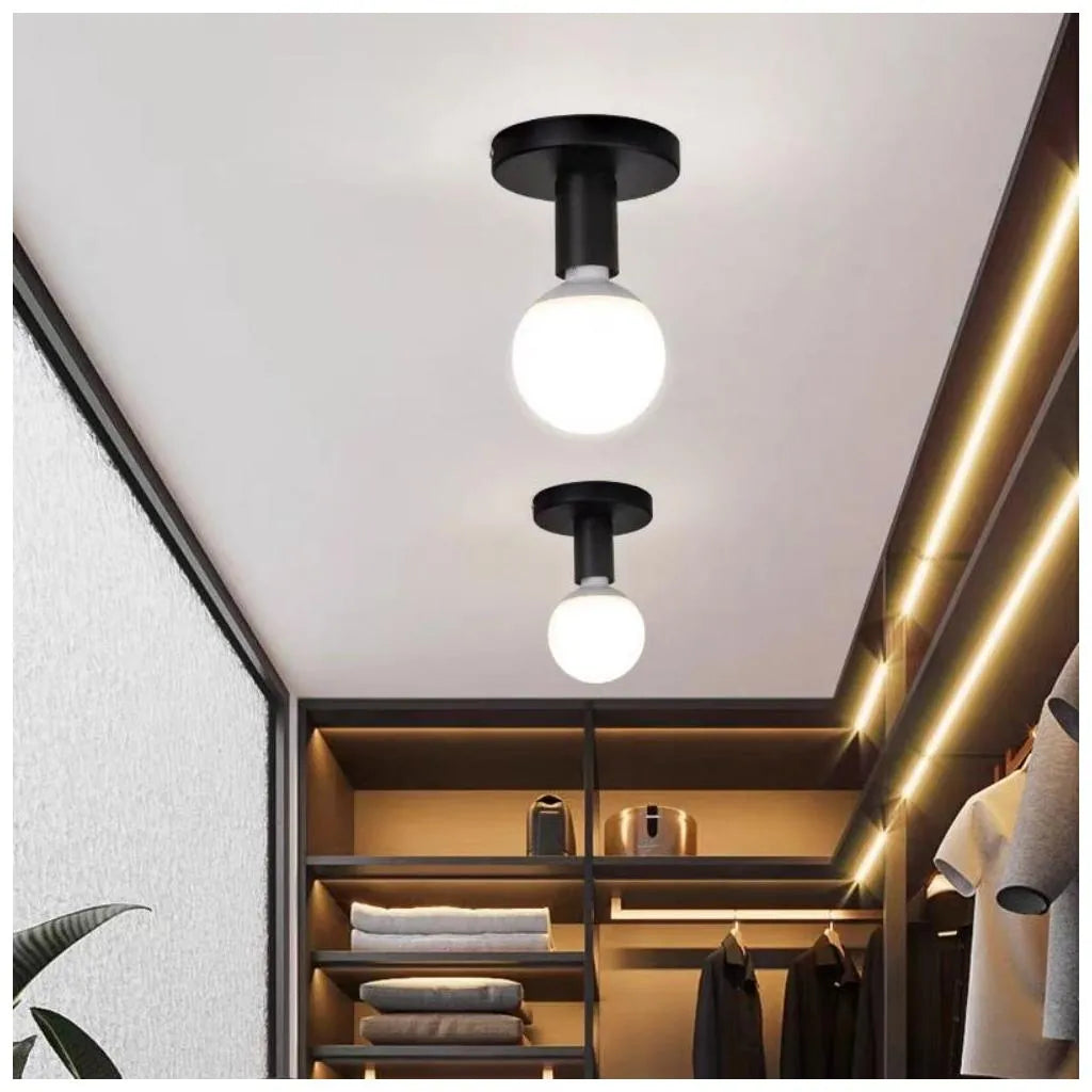 Lustra MODERNIST Mono 1x E27, Negru, Design Modern Lustre Industrial Default Title Alessandro Design