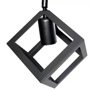 Lampadario a forma di cubo, STRUKTUR Duo, 2xE27, Nero, Lampadari industriali in metallo Titolo predefinito Alessandro Design
