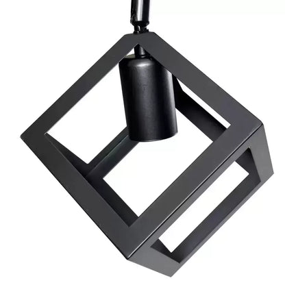 Lustra FORMA CUB -STRUKTUR Trio, 3xE27, Negru, Metal Lustre Industrial Default Title Alessandro Design