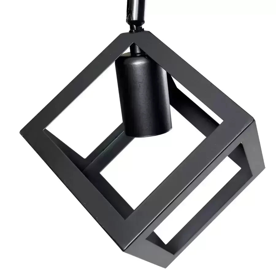 Lustra FORMA CUB -STRUKTUR Trio, 3xE27, Negru, Metal Lustre Industrial Default Title Alessandro Design