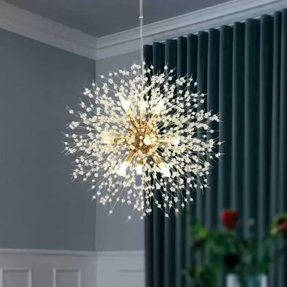 Lampadario in cristallo Schönbrunn, 9x G9, diametro 50 cm, oro lucido, altezza regolabile Lampadari moderni Titolo predefinito Alessandro Design