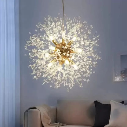 Lampadario in cristallo Schönbrunn, 9x G9, diametro 50 cm, oro lucido, altezza regolabile Lampadari moderni Titolo predefinito Alessandro Design