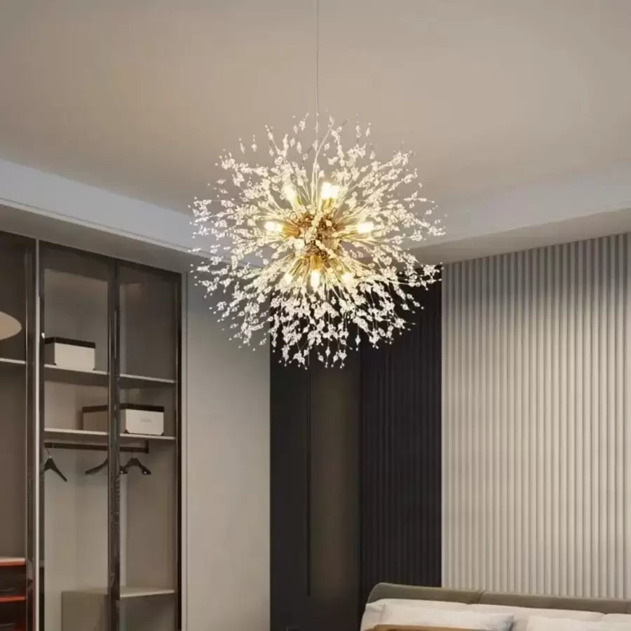 Lampadario in cristallo Schönbrunn, 9x G9, diametro 50 cm, oro lucido, altezza regolabile Lampadari moderni Titolo predefinito Alessandro Design