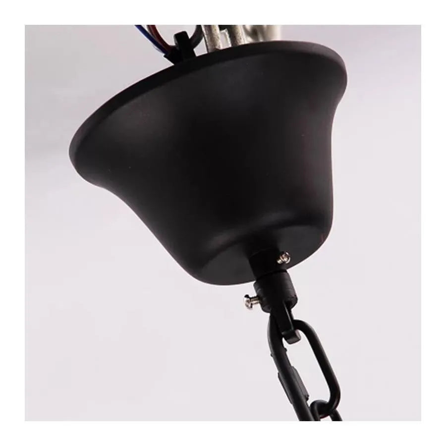 Lampadario rustico a corda 6x E27 Lampadari vintage sospesi a corda circolare Titolo predefinito Alessandro Design
