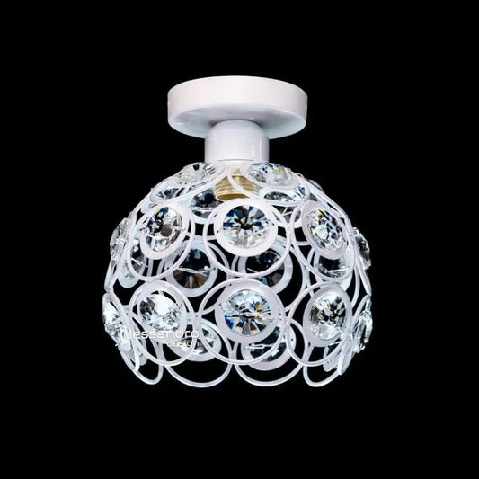 Vera Lampadario, 1*E27, Bianco, Metallo e Cristallo Lampadari Classici Titolo predefinito Alessandro Design