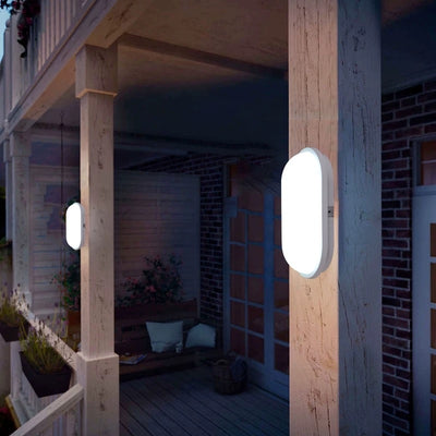 Applique da esterno LED AX320/218WH, 24W, Luce Calda 3000K, IP65, Bianco, Metallo