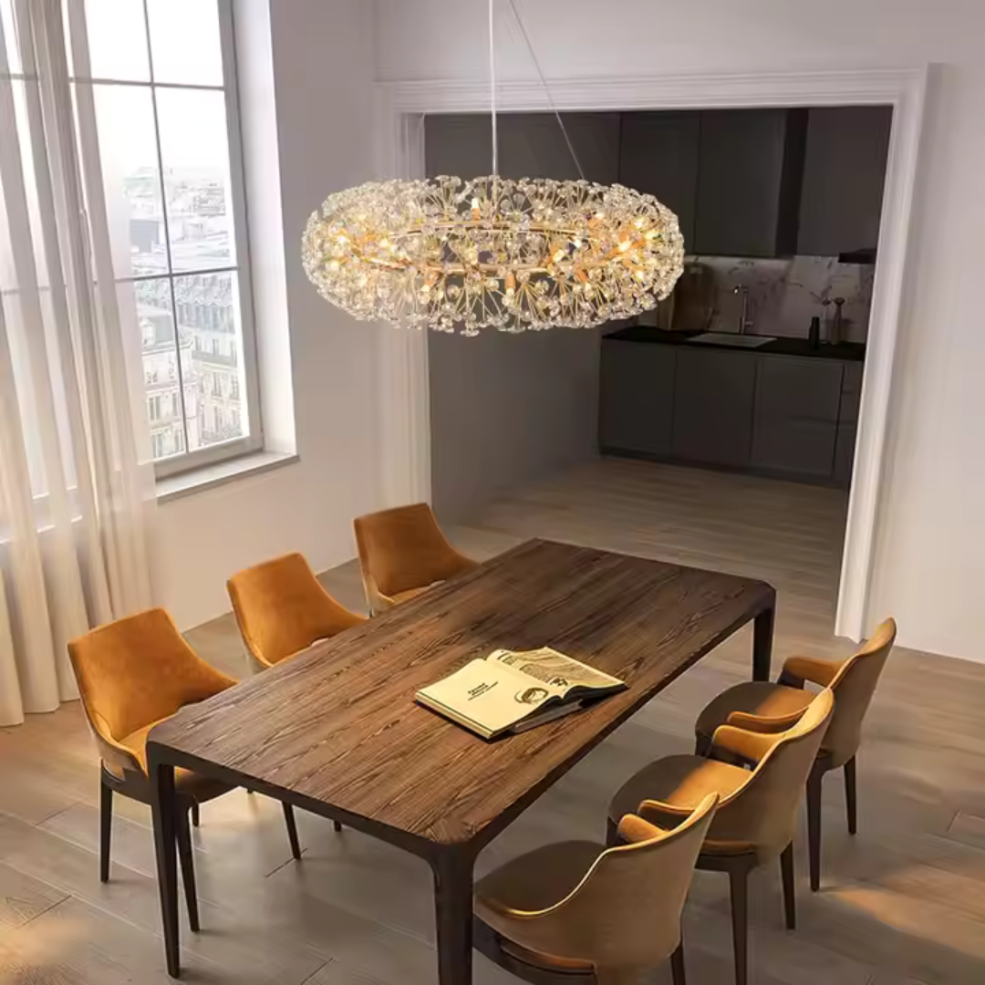 Lampadario in Cristallo SEGOVIA Magno 12x E14, Diametro 60cm, Oro Lucido, Altezza Regolabile Lampadari in Cristallo Titolo predefinito Alessandro Design