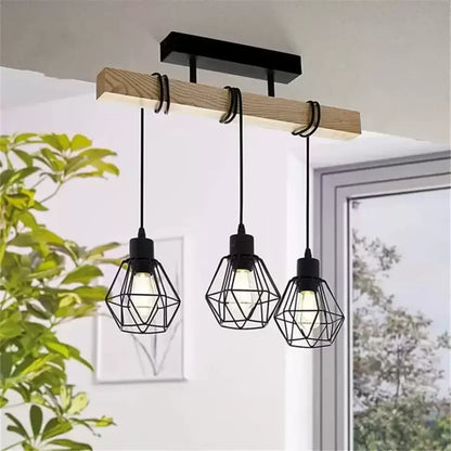 Lampadario Marcellus, 3x E27, Marrone Nero Lampadari industriali Titolo predefinito Alessandro Design
