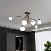 Lustra cu Abajur Rotund, PENTHOUSE Dome, 6x G9, Negru, Metal Lustre Moderne Default Title Alessandro Design