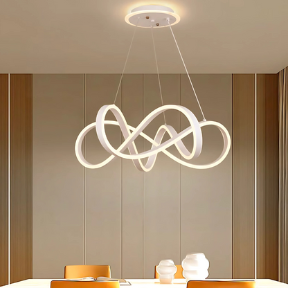 Lampadario LED a sospensione con telecomando INFINITY HALO 69W, Luce Fredda/Calda/Neutra, Dimmerabile, Bianco, Lampadari LED con Telecomando Titolo predefinito Alessandro Design