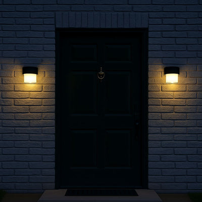 Applique LED da esterno MIRA, 1 Fonte Luminosa, Luce Calda, Nero