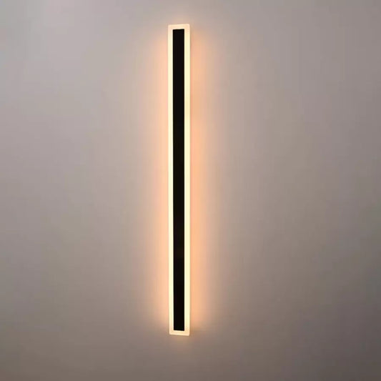 Lampada da parete a LED per esterno Mack, lunghezza 120 cm, 16 W, IP65, metallo, lineare, nera. Lampada da parete per esterno. Titolo predefinito Alessandro Design