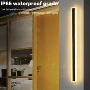 Lampada da parete a LED per esterno Mack, lunghezza 60 cm, 8 W, IP65, metallo, lineare, nera Lampada da parete per esterno Titolo predefinito Alessandro Design