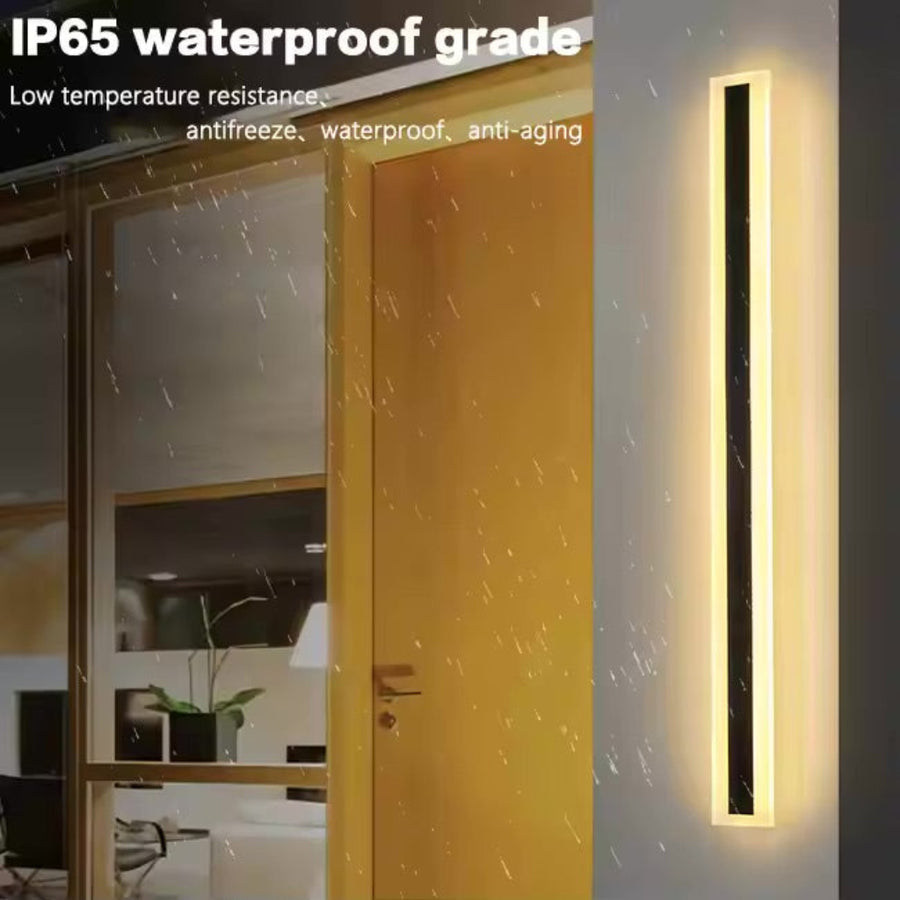Lampada da parete a LED per esterno Mack, lunghezza 60 cm, 8 W, IP65, metallo, lineare, nera Lampada da parete per esterno Titolo predefinito Alessandro Design